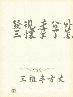 发现老公外遇小三怀孕了怎么办封面