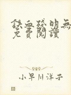 铁血残明无弹窗免费阅读