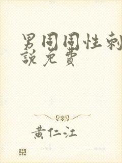 男同同性刺激小说免费
