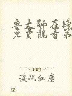鲁大师在线观看免费观看第一季电视