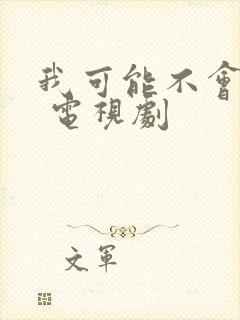 我可能不会爱你 电视剧封面