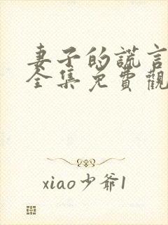 妻子的谎言短剧全集免费观看