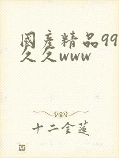 国产精品99久久久www
