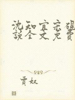 沈知宜宋砚南小说全文免费阅读