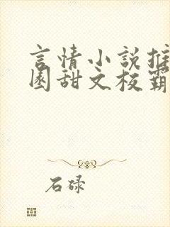言情小说推荐校园甜文校霸