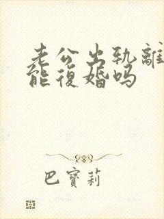 老公出轨离婚还能复婚吗