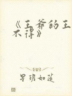 《王爷的王妃惹不得》封面