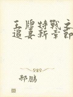 王牌特战之权少追妻新章节封面