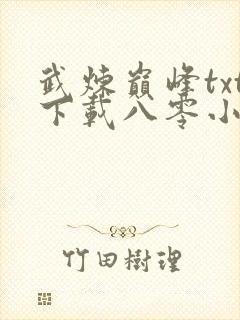 武炼巅峰txt下载八零小说网