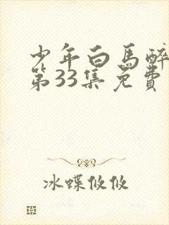 少年白马醉春风第33集免费观看