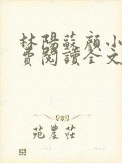 林阳苏颜小说免费阅读全文最新章节主人