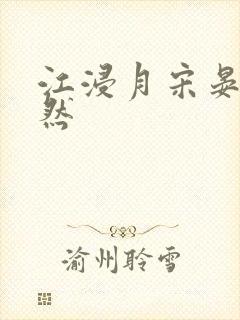 江浸月宋晏谢嫣然封面