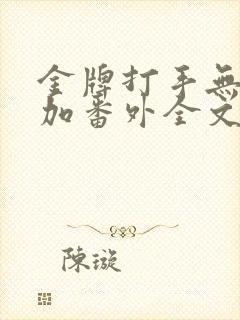 金牌打手无删减加番外全文阅读txt封面