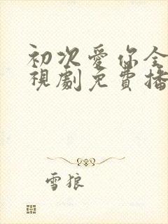 初次爱你全集电视剧免费播放封面