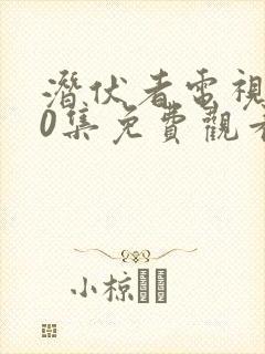潜伏者电视剧40集免费观看