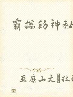 霸总的神秘教学