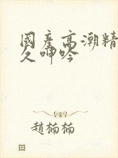 国产高潮精品久久呻吟封面