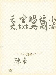 天官赐福小说全文txt无删减下载
