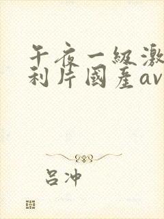 午夜一级激情福利片国产av