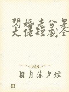 闪婚老公是豪门大佬短剧全集封面