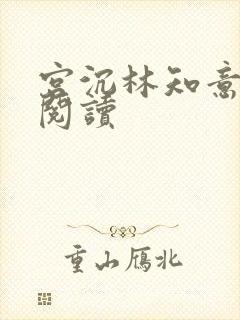 宫沉林知意免费阅读封面