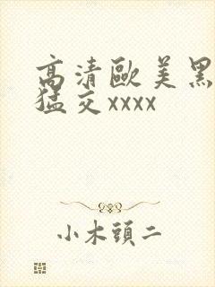 高清欧美黑人性猛交xxxx封面