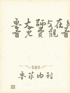 鲁大师5在线观看免费观看电视剧封面