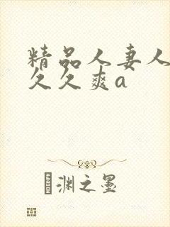 精品人妻人人爽久久爽a