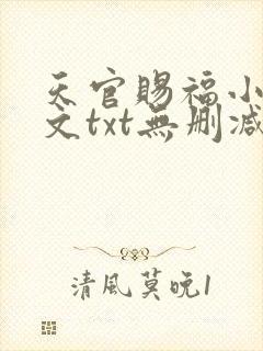天官赐福小说全文txt无删减下载