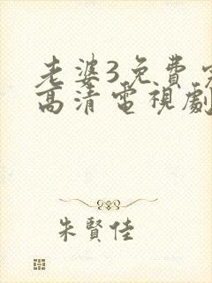 老婆3免费完整高清电视剧在线观看