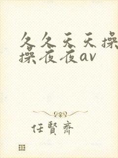 久久天天操狠狠操夜夜av