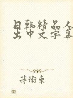 日韩精品人妻中出中文字幕