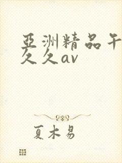 亚洲精品午夜久久久av