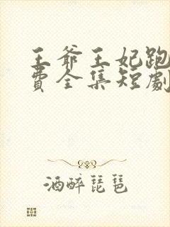 王爷王妃跑了免费全集短剧