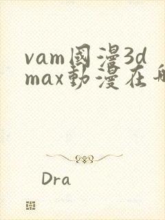 vam国漫3dmax动漫在哪看封面