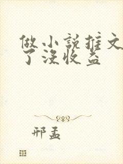 做小说推文三天了没收益封面