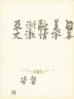 亚洲欧美日韩中文激情字幕