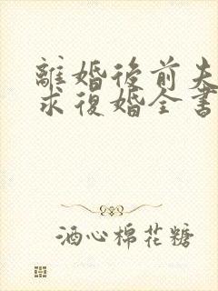 离婚后前夫哭着求复婚全书