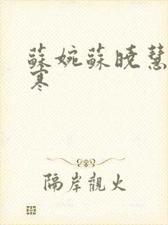 苏婉苏晓慧霍枭寒封面