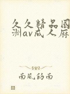 久久精品国产亚洲av成人麻豆