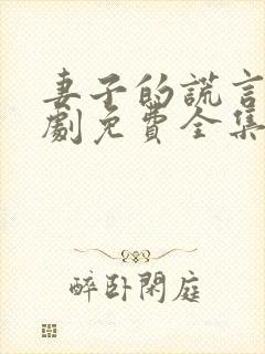 妻子的谎言电视剧免费全集