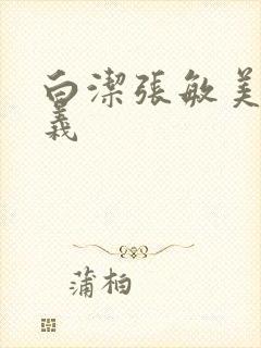 白洁张敏美红高义