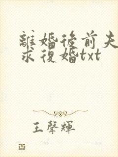 离婚后前夫哭着求复婚txt