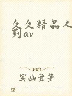 久久精品人妻系列av