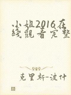 小姐2016在线观看完整版全集高清免费播放封面