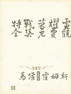 特战荣耀电视剧全集免费观看高清
