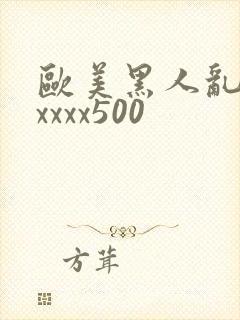 欧美黑人乱猛交xxxx500封面