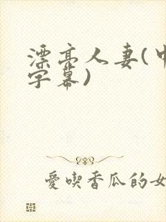漂亮人妻(中文字幕)
