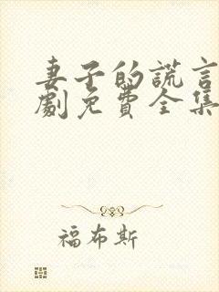妻子的谎言电视剧免费全集完整版