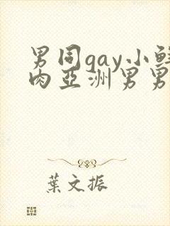 男同gay小鲜肉亚洲男男在线观看封面
